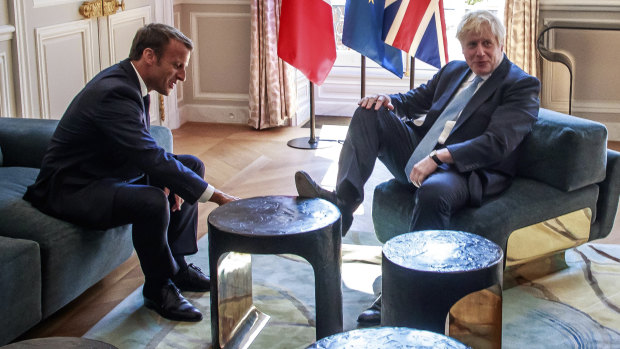 French President Emmanuel Macron wasn't in the mood for compromise with British PM Boris Johnson.