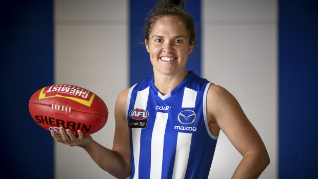 Roo coup: Reigning AFLW best and fairest Emma Kearney.