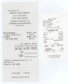 louis vuitton bag receipt in New South Wales