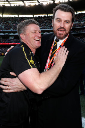 Damien Hardwick and CEO Brendon Gale have steered Richmond to success.
