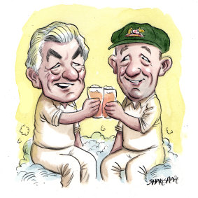 Hawkey and The Don. Illustration: John Shakespeare
