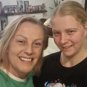 Joyce with her daughter Charlotte. 