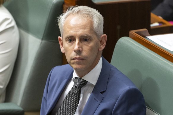 Immigration Minister Andrew Giles fielded repeated questions from the opposition today.