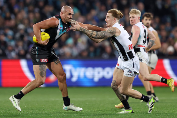 The human steam train: Sam Powell-Pepper.