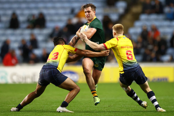 Cameron Munster against Scotland at the World Cup.