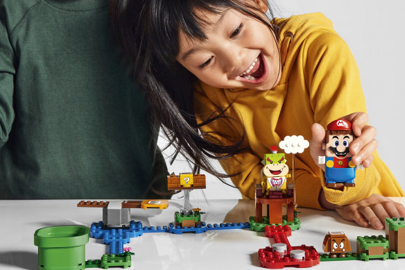 The Lego Mario sets are designed to be played with, not built and displayed.