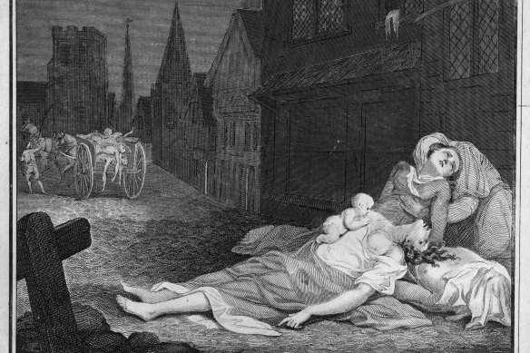 In 1665, London was in the grip of the plague. Eyam was infected thanks to a bundle of cloth ordered from the big city.