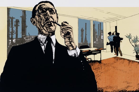 Mandy Martin, ‘Unknown industrial prisoner II’ 1977, screenprint, Geelong Gallery, gift of the artist, 2021.