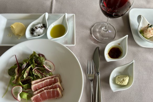 Attention to detail: Dressings, butters and seasonings are all served separately. 