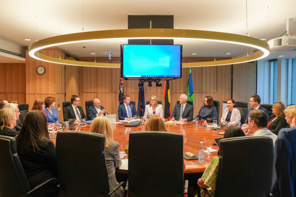 Victorian Premier Jacinta Allan held her first cabinet meeting as premier on Monday. 