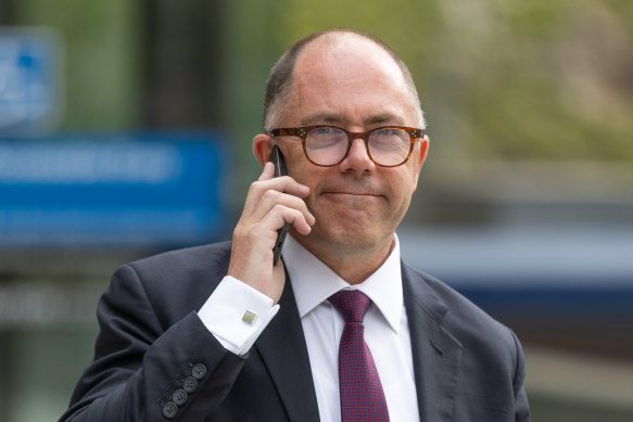 Liberal MP Richard Riordan in September, during Moira Deeming-Pesutto defamation trial.