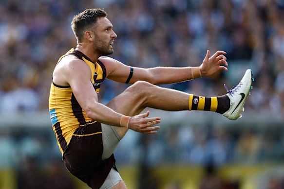 Hawthorn’s evergreen, ever-reliable forward Jack Gunston.