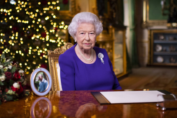 Queen Elizabeth delivers her traditional pre-recorded Christmas Day address to the nation.