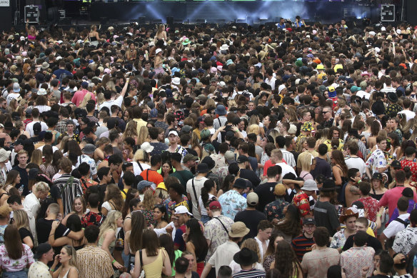 How long will it be before Australia will once again see music crowds packed like this?