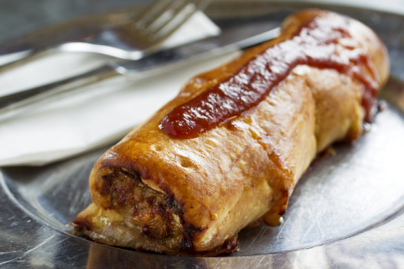 The humble sausage roll is an easy grand final snack to whip up at home. Serve with tomato sauce only.