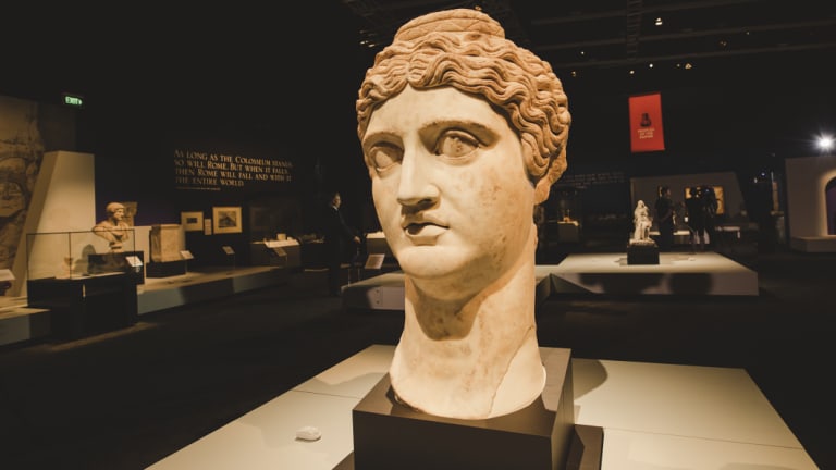 The colossal statue of Roman empress Faustina features at Rome: City and Empire.
