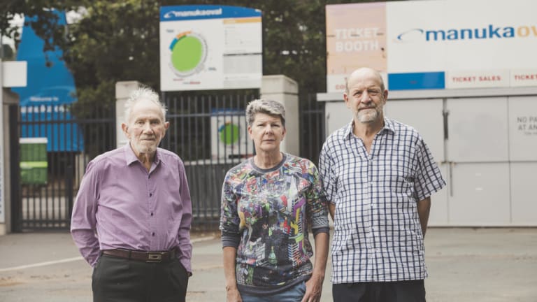 Manuka residents Mervyn Knowles, Caroline Luke and Peter Jansen are worried about changes to parking restrictions. 