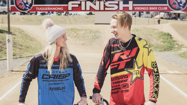 Leanna Curtis and Nathaniel Rodway won the main events as the BMX Australia national series returned to Canberra for the first time in five years.