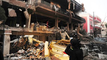 Syria's state-run news agency says Israel has struck a residential building in Damascus housing a commander of the Palestinian Islamic Jihad group with two missiles.
