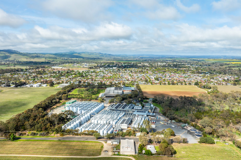 The large winery covers 27 hectares and could be repurposed for use as a transport and logistics hub.