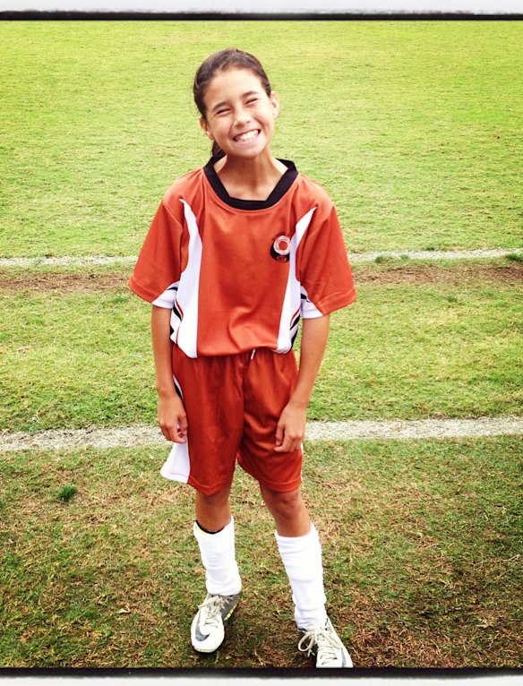 Kyra Cooney-Cross as a kid.