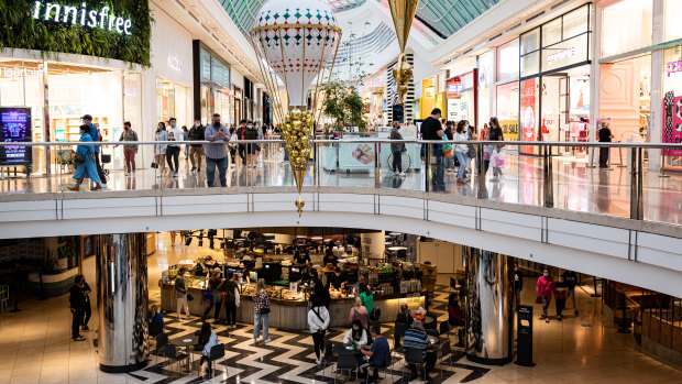 Shoppers have flocked to centres like Melbourne’s Chadstone over the past six months, despite cost of living concerns.