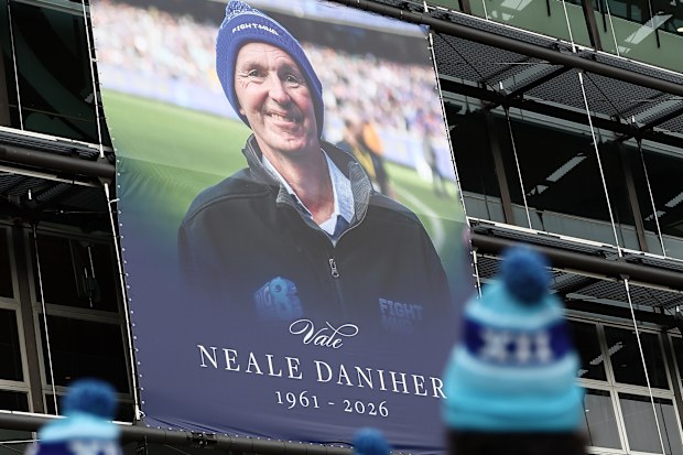 Neale Daniher farewelled at the MCG.