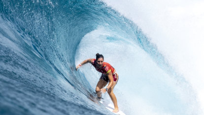 ‘Frankly, it’s dangerous’: Women finally given priority at surfing’s most treacherous break