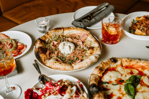 Mortadella, pistachio and buffalo mozzarella pizza has been a hit right out of the gates.