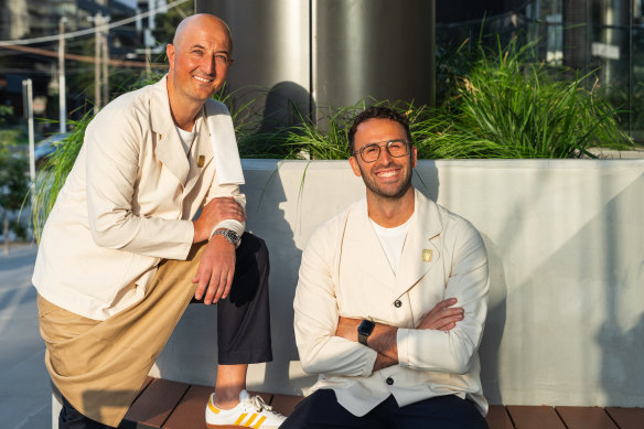 Lucia owners Frank Ciorciari (left) and Anthony Silvestre.
