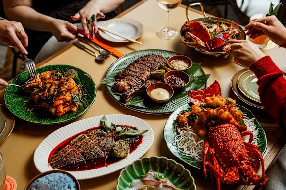 Assorted dishes at Past Port.