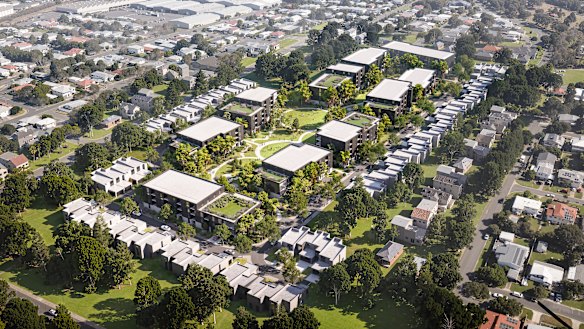 Renders for the former Energex site released earlier this year.