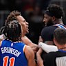 Dyson Daniels was ejected for an elbow, which sparked a brawl.