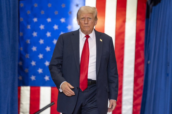 Former president Donald Trump.