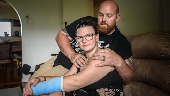 Elodie and Andrew Aldridge lost their unborn child in a car crash in October.