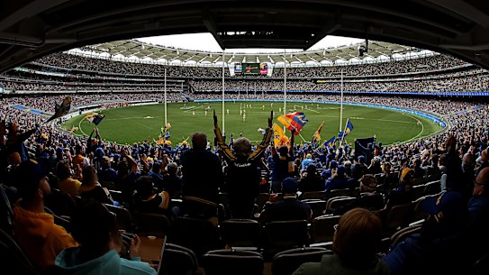 Optus Stadium may be the last venue standing come September, with the AFL Grand Final likely to be held if 60,000 supporters can enter the venue for the 2021 decider.