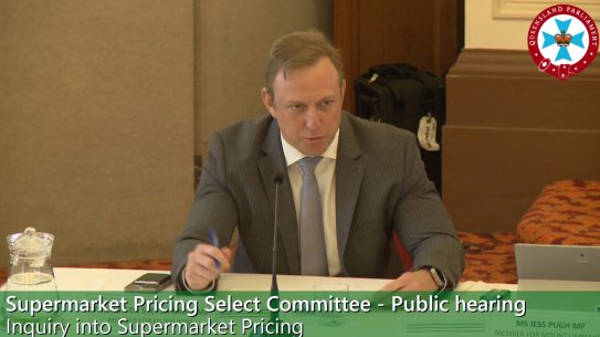 Premier Steven Miles made a guest appearance at Queensland’s supermarket prices inquiry on Monday.