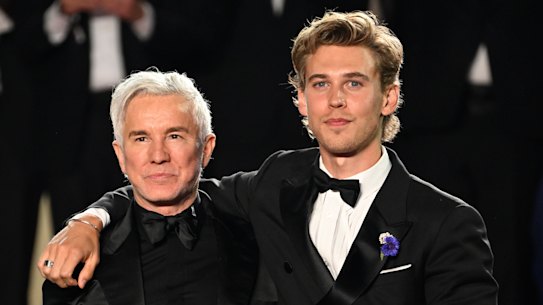 Heading to the Oscars: Baz Luhrmann and Austin Butler, who plays Elvis Presley in Elvis.