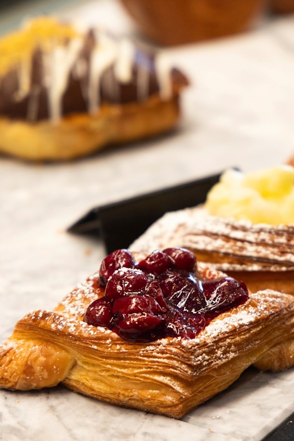 Danishes filled with fruit are joined by globally trending pastries.