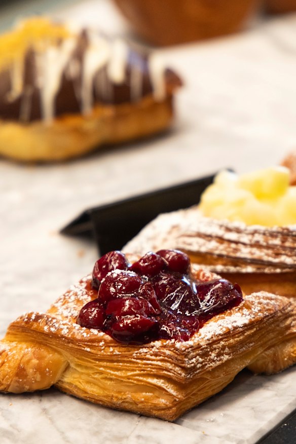Danishes filled with fruit are joined by globally trending pastries.