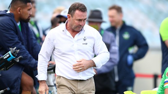 Raiders coach Ricky Stuart was furious despite his side's come-from-behind win.