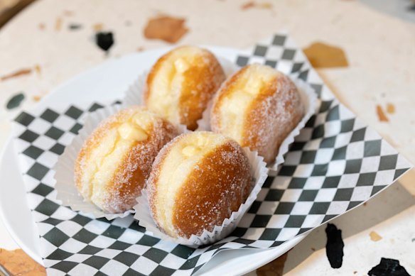 The bakery is famous for its cream-stuffed bombolini.