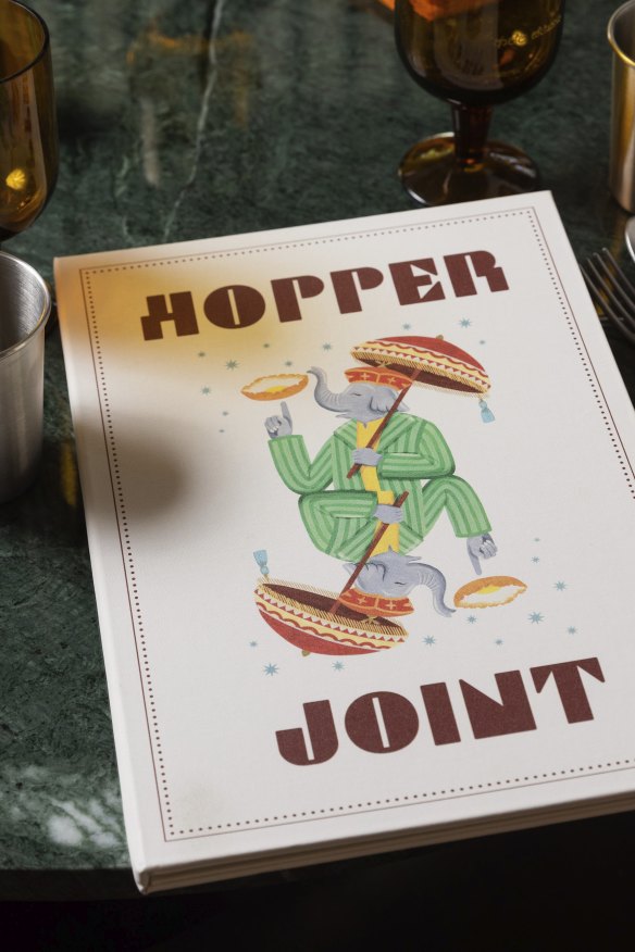 The menu is illustrated and comes with family anecdotes.