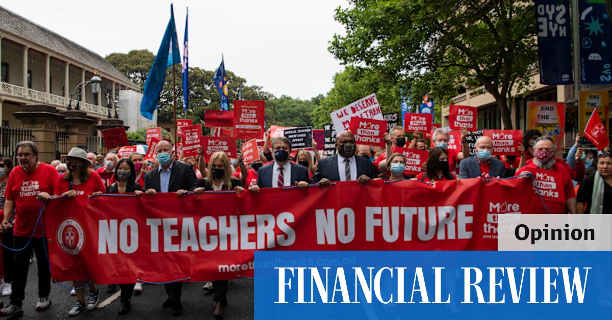 Striking NSW teachers off the money: base pay on classroom performance - Vimarsana News