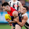 ‘They’ll be back’: Goodwin backs Petracca and Oliver after Magpie mauling