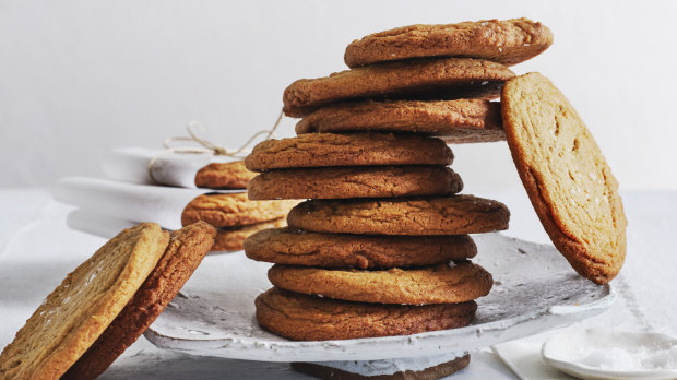 Adam Liaw’s brown cinnamon biscuits