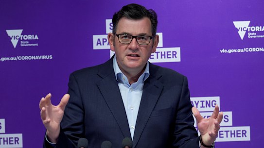 Premier Daniel Andrews announces home visits are back.