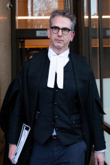Nicholas Owens, SC, the barrister for Nine, which owns The Age and The Sydney Morning Herald.