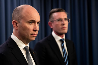 Treasurer Matt Kean (left) wants to put women at the centre of his first budget.