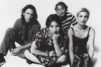 Jodi Phillis, far right, in the Clouds, who are reforming for shows in December.